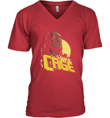 Marvel The Defenders Luke Cage Profile Men's V-Neck Men's V-Neck - FordPhuMy