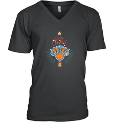 NBA New York Knicks Logo merry Christmas gilf Men's V-Neck Men's V-Neck - FordPhuMy