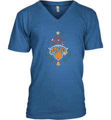NBA New York Knicks Logo merry Christmas gilf Men's V-Neck Men's V-Neck - FordPhuMy