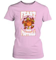 Funny Thanksgiving Turkey Feast Than Football Women's T-Shirt Women's T-Shirt - FordPhuMy
