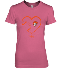 Oklahoma State Cowboys Football Inside Heart  Team Women's Premium T-Shirt Women's Premium T-Shirt - FordPhuMy