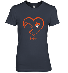 Oklahoma State Cowboys Football Inside Heart  Team Women's Premium T-Shirt Women's Premium T-Shirt - FordPhuMy