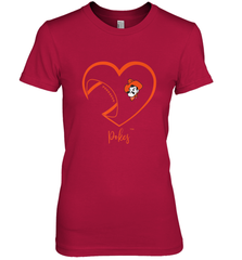 Oklahoma State Cowboys Football Inside Heart  Team Women's Premium T-Shirt Women's Premium T-Shirt - FordPhuMy