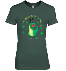 T Rex Dinosaur St. Patrick's Day Irish Funny Women's Premium T-Shirt Women's Premium T-Shirt - FordPhuMy