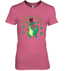 T Rex Dinosaur St. Patrick's Day Irish Funny Women's Premium T-Shirt Women's Premium T-Shirt - FordPhuMy