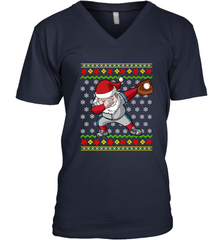Christmas Dabbing Santa Baseball Gift Men's V-Neck Men's V-Neck - FordPhuMy
