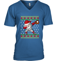 Christmas Dabbing Santa Baseball Gift Men's V-Neck Men's V-Neck - FordPhuMy