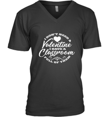 Valentine's Day Teacher School classroom Art Heart Lover Men's V-Neck Men's V-Neck - FordPhuMy