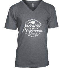 Valentine's Day Teacher School classroom Art Heart Lover Men's V-Neck Men's V-Neck - FordPhuMy