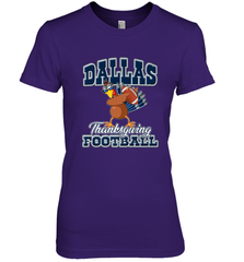Dallas Thanksgiving Day Funny Turkey Playing Texas Football Premium T Shirt Women's Premium T-Shirt Women's Premium T-Shirt - FordPhuMy