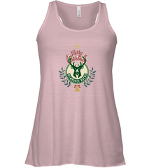 NBA Milwaukee Bucks Logo merry Christmas gilf Women's Racerback Tank Women's Racerback Tank - FordPhuMy