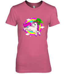 Irish Leprechaun Unicorn Cute St Patricks Day Ireland Women's Premium T-Shirt Women's Premium T-Shirt - FordPhuMy