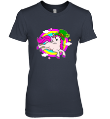 Irish Leprechaun Unicorn Cute St Patricks Day Ireland Women's Premium T-Shirt Women's Premium T-Shirt - FordPhuMy