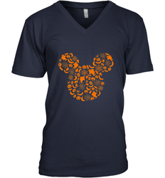 Disney Mickey Mouse Halloween Silhouette Men's V-Neck