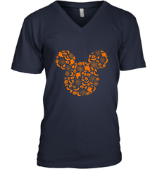 Disney Mickey Mouse Halloween Silhouette Men's V-Neck Men's V-Neck - FordPhuMy
