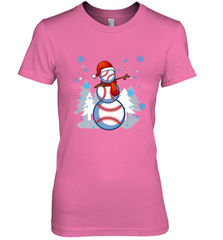 DABBING BASEBALL SNOWMAN _ Christmas Funny Women's Premium T-Shirt Women's Premium T-Shirt - FordPhuMy