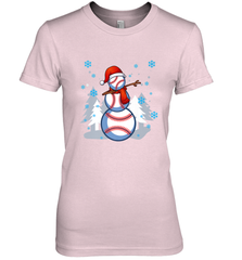 DABBING BASEBALL SNOWMAN _ Christmas Funny Women's Premium T-Shirt Women's Premium T-Shirt - FordPhuMy