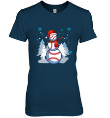 DABBING BASEBALL SNOWMAN _ Christmas Funny Women's Premium T-Shirt Women's Premium T-Shirt - FordPhuMy