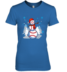 DABBING BASEBALL SNOWMAN _ Christmas Funny Women's Premium T-Shirt Women's Premium T-Shirt - FordPhuMy