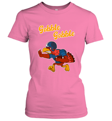 Turkey Football Shirt Funny Thanksgiving Turkey Gobble Gift Women's T-Shirt Women's T-Shirt - FordPhuMy