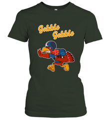 Turkey Football Shirt Funny Thanksgiving Turkey Gobble Gift Women's T-Shirt Women's T-Shirt - FordPhuMy