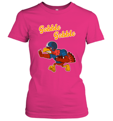 Turkey Football Shirt Funny Thanksgiving Turkey Gobble Gift Women's T-Shirt Women's T-Shirt - FordPhuMy