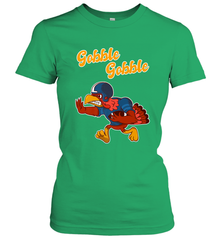 Turkey Football Shirt Funny Thanksgiving Turkey Gobble Gift Women's T-Shirt Women's T-Shirt - FordPhuMy