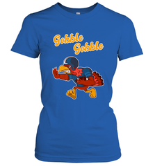 Turkey Football Shirt Funny Thanksgiving Turkey Gobble Gift Women's T-Shirt Women's T-Shirt - FordPhuMy