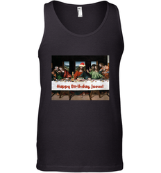 Comics Style Funny Christmas Happy Birthday Jesus Men's Tank Top