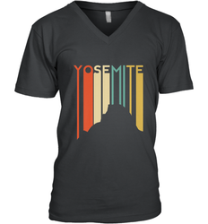 Yosemite National Park Retro Half Dome El Capitan Cali Men's V-Neck