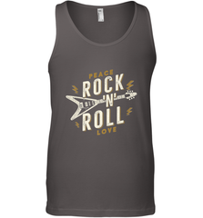 Peace Rock and Roll Love Music Guitar Retro Hippie Men's Tank Top Men's Tank Top - FordPhuMy