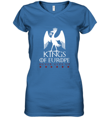 Kings of Europe Never Give Up 2019 Liverpool Women's V-Neck T-Shirt Women's V-Neck T-Shirt - FordPhuMy