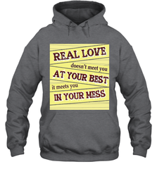 Real love funny quotes for valentine (2) Hooded Sweatshirt Hooded Sweatshirt - FordPhuMy