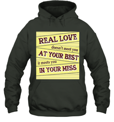 Real love funny quotes for valentine (2) Hooded Sweatshirt Hooded Sweatshirt - FordPhuMy