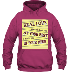 Real love funny quotes for valentine (2) Hooded Sweatshirt Hooded Sweatshirt - FordPhuMy
