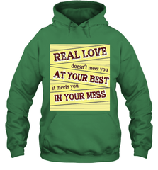 Real love funny quotes for valentine (2) Hooded Sweatshirt Hooded Sweatshirt - FordPhuMy