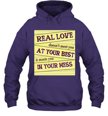 Real love funny quotes for valentine (2) Hooded Sweatshirt Hooded Sweatshirt - FordPhuMy