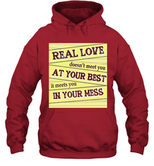 Real love funny quotes for valentine (2) Hooded Sweatshirt Hooded Sweatshirt - FordPhuMy