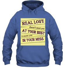 Real love funny quotes for valentine (2) Hooded Sweatshirt Hooded Sweatshirt - FordPhuMy