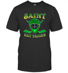 Saint Hat Tricks Ice Hockey Funny St Patricks Day Gift Men's T-Shirt