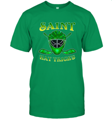 Saint Hat Tricks Ice Hockey Funny St Patricks Day Gift Men's T-Shirt Men's T-Shirt - FordPhuMy