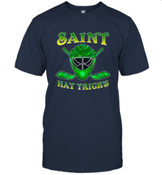 Saint Hat Tricks Ice Hockey Funny St Patricks Day Gift Men's T-Shirt