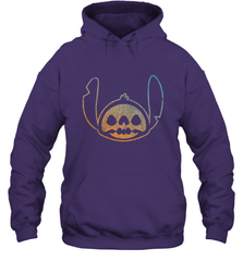 Disney Stitch Face Halloween Hooded Sweatshirt Hooded Sweatshirt - FordPhuMy