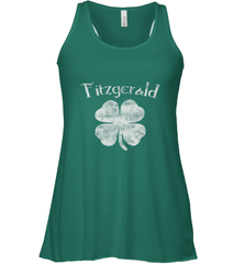 Vintage Fitzgerald Irish Shamrock St Patty's Day Women's Racerback Tank Women's Racerback Tank - FordPhuMy