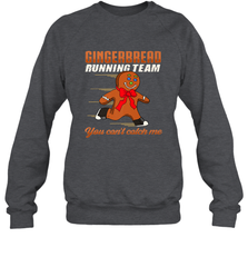 Christmas Gingerbread Man Cookie Gingerbread Running Team Crewneck Sweatshirt Crewneck Sweatshirt - FordPhuMy