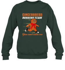 Christmas Gingerbread Man Cookie Gingerbread Running Team Crewneck Sweatshirt Crewneck Sweatshirt - FordPhuMy