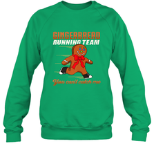 Christmas Gingerbread Man Cookie Gingerbread Running Team Crewneck Sweatshirt Crewneck Sweatshirt - FordPhuMy