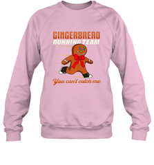 Christmas Gingerbread Man Cookie Gingerbread Running Team Crewneck Sweatshirt Crewneck Sweatshirt - FordPhuMy