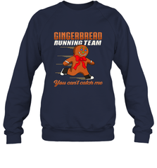 Christmas Gingerbread Man Cookie Gingerbread Running Team Crewneck Sweatshirt Crewneck Sweatshirt - FordPhuMy
