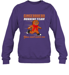 Christmas Gingerbread Man Cookie Gingerbread Running Team Crewneck Sweatshirt Crewneck Sweatshirt - FordPhuMy